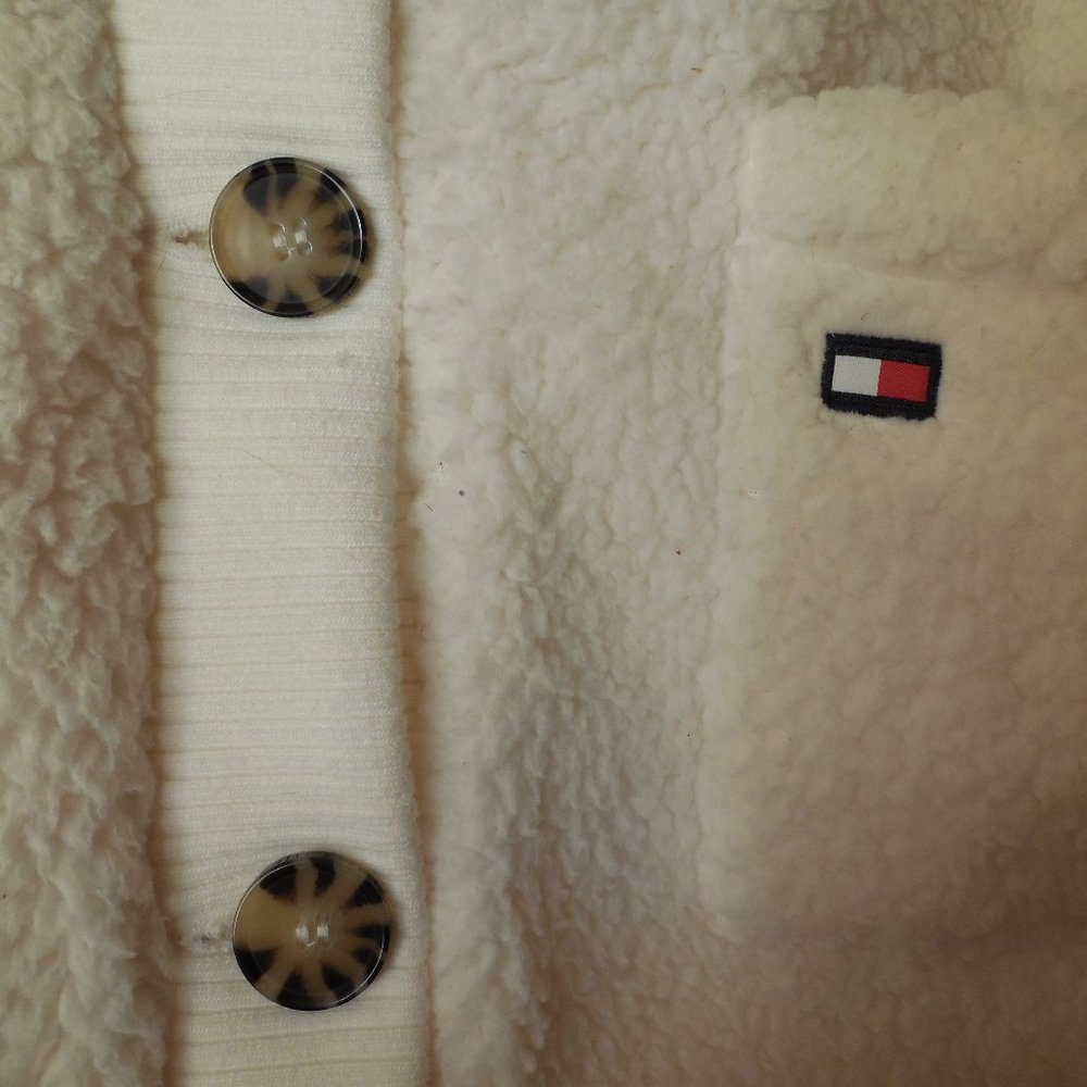 Tommy Hilfiger Faux Sherpa Cardigan - Picture 3 of 5